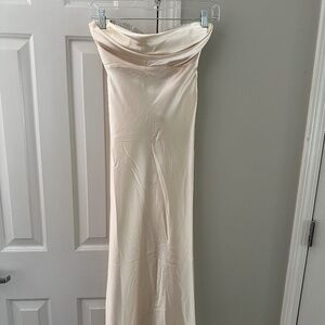 Luxe Dance Satin Maxi Dress